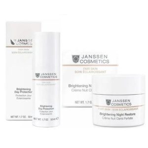 Янсен Косметикс Набор "Осветляющий": крем SPF20 50 мл + ночной крем 50 мл (Janssen Cosmetics, Fair Skin)