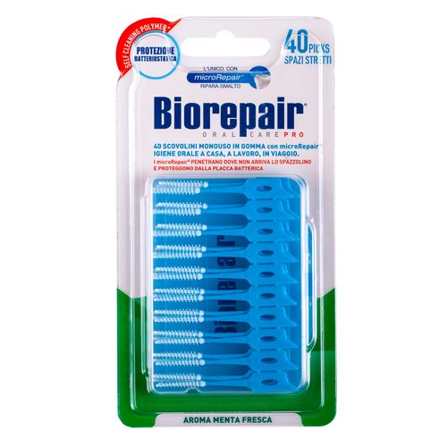 Биорепейр Одноразовые мягкие ершики зауженные 40 шт. (Biorepair, Уход за зубами)