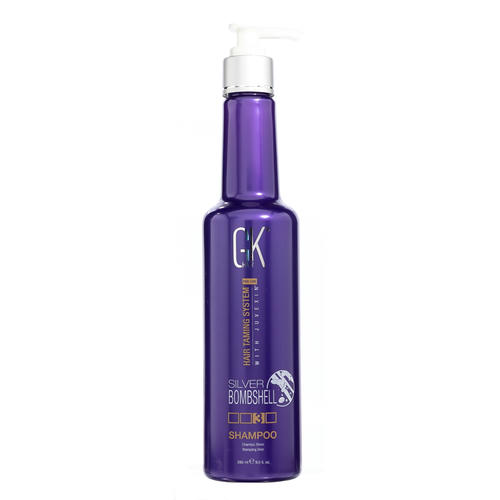 Глобал Кератин Оттеночный серебряный шампунь Silver Bombshell Shampoo, 280 мл (Global Keratin, Шампуни и кондиционеры) — изображение 2