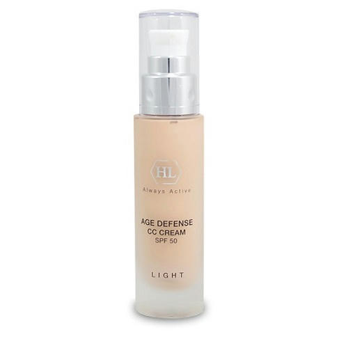 Холи Лэнд Корректирующий крем (светлый) для всех типов кожи CC Cream SPF 50 Light, 50 мл (Holyland Laboratories, Age Defense) — изображение 2