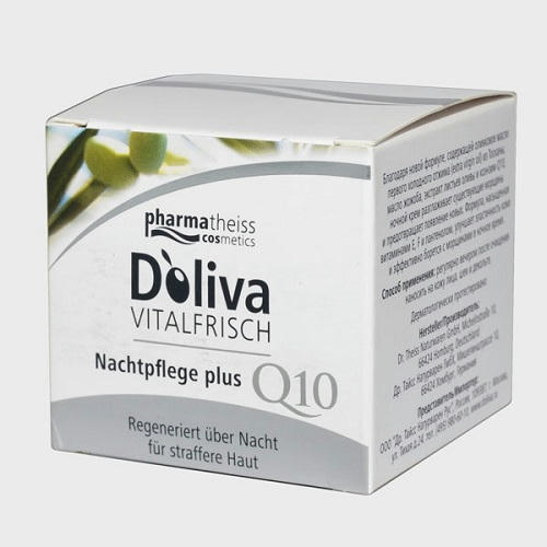 Медифарма Косметикс Ночной крем для лица против морщин Olivenol Vitalfrisch, 50 мл (Medipharma Cosmetics, Olivenol) — изображение 2