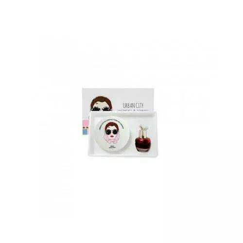 Baviphat Набор Кушон + Тинт Urban City Uv Contact Cover Cushion #21 Light Beige Spf50+ Pa+++ (Urban City Bloom Rose Lip&Cheek #Redpiano Rose)