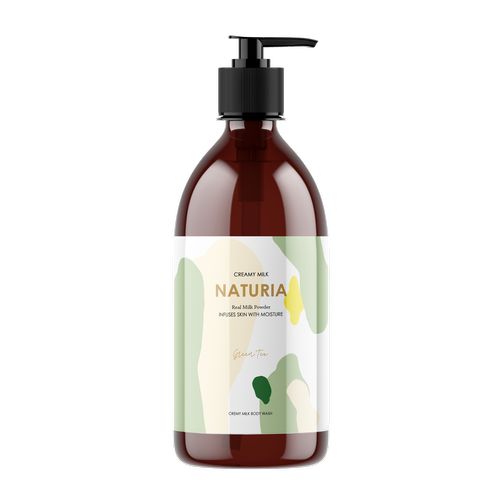 Evas Naturia Creamy Milk Body Wash - Green tea Гель для душа, 750 мл