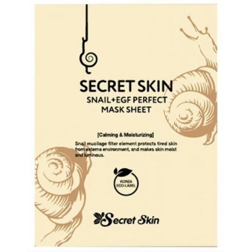 Secret Skin Snail+EGF Маска для лица тканевая с экстрактом улитки Secretskin Snail+Egf Perfect Mask Sheet