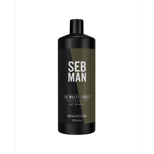 SEB MAN THE MULTITASKER - Шампунь для ухода за волосами, бородой и телом 3 в 1 1000 мл