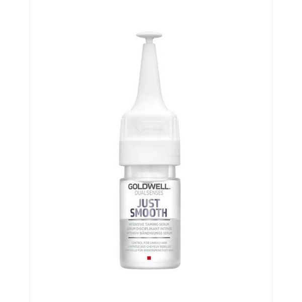 Goldwell Dualsenses Just Smooth Intensive Taming Serum - Интенсивная усмиряющая сыворотка для непослушных волос 12х18 мл