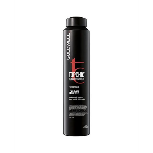 Goldwell Topchic - Краска для волос 6N@AV темно-русый с пепельно-фиолетовым отливом 250 мл
