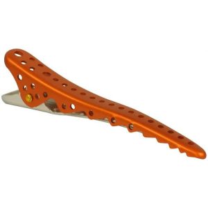 Зажимы Y.S.Park Shark Clip YS-28*8 (8 шт.) оранжевый металлик