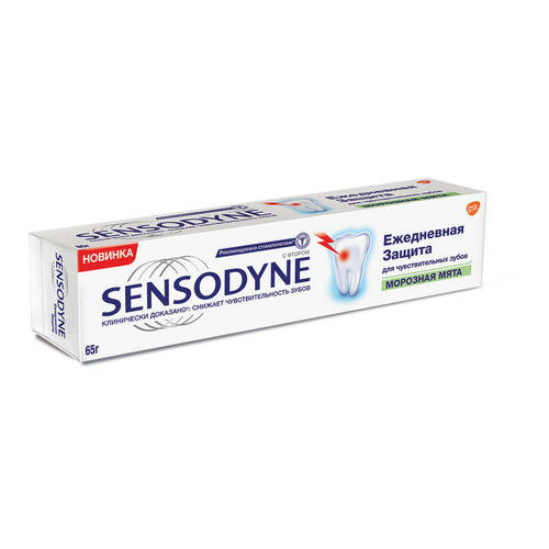 Зубная паста GLAXO SENSODINE морозная мята, 65г