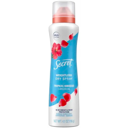 Дезодорант-антиперспирант Secret Tropical Hibiscus and Argan Oil Гибискус и Аргановое масло
