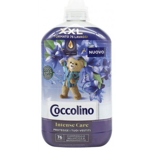Кондиционер для белья Coccolino Intense Care концентрированный кондиционер для стирки Campanula и Bergamot 1,75 л (76 стирок)