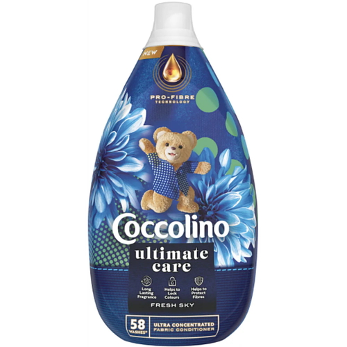 Кондиционер-ополаскиватель Coccolino Ultimate care Fresh Sky 870 мл. (58 стирок)