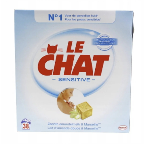 Гипоалергенный стиральный порошок Le Chat Sensative 38 стирок 2.47 кг