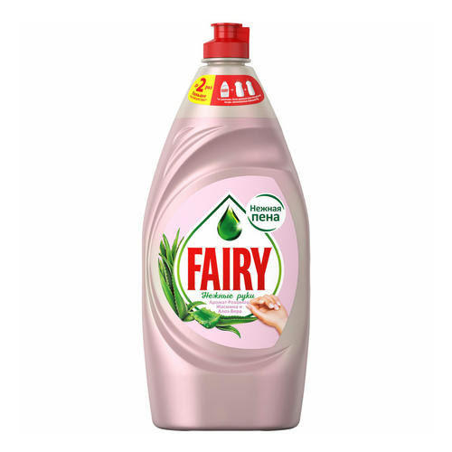 Средство Fairy Нежные ручки Розовый жасмин и алоэ вера для мытья посуды 900 мл 1 шт