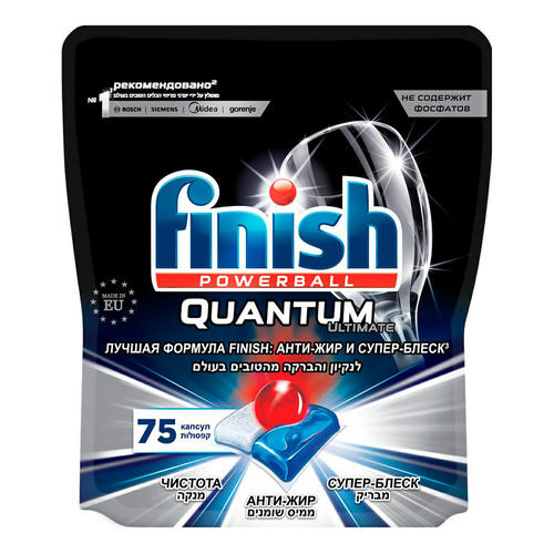 Капсулы для посудомоечной машины Finish Quantum Ultimate, 75 шт 1 шт