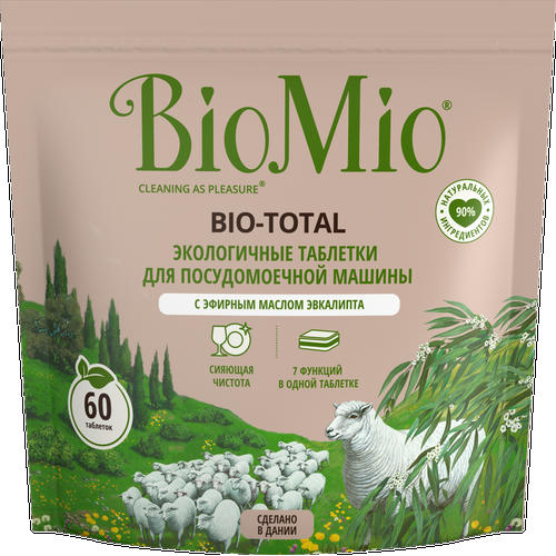 Таблетки д/ПММ Biomio Экологичные 7в1 с маслом Эвкалипта 60шт 1 шт