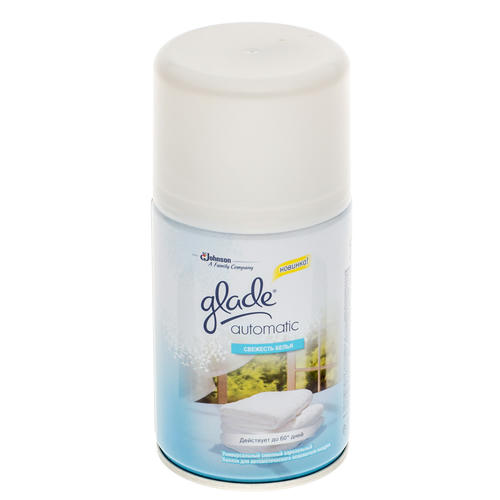 Освежитель воздуха Glade Automatic Свежесть белья сменный баллон, 269 мл 1 шт