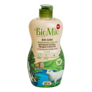 Средство для мытья посуды овощей и фруктов Biomio 450мл без запаха 1 шт
