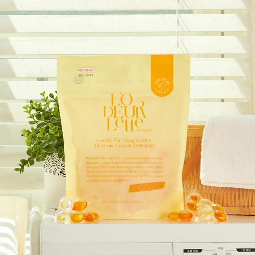 LODEURLETTE Капсулы для стирки белья с ароматом иланг-иланг / In England Colorfit The Ylang Garden All in One Capsule Detergent, 17 г x 30 — изображение 2
