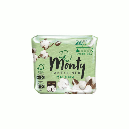 Ежедневные прокладки Monty в индивидуальной упаковке 20шт