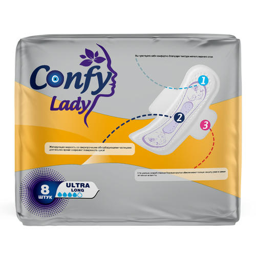 Confy Lady Гигиенические женские прокладки ULTRA LONG, 8шт — изображение 2