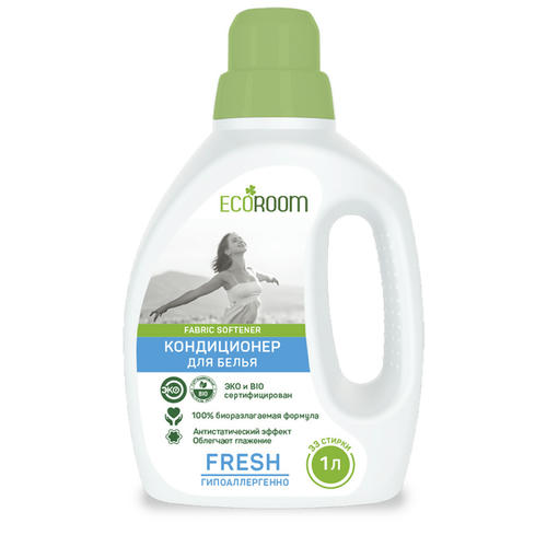 Кондиционер для белья Ecoroom Fresh, биоразлагаемый, 1л