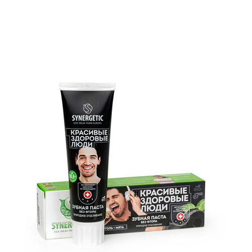 Зубная паста Synergetic Природное отбеливание, 100гр — изображение 2