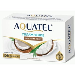 Крем-мыло Aquatel 90г кокосовое молочко