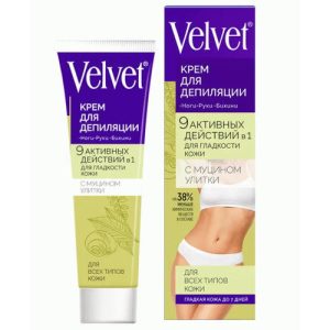 Крем депилятор Velvet 100мл 9в1 увлажняющий