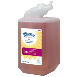 Kimberly-Clark: Мыло Клинекс 1л пенное Люкс Джой экстракт белая лилия роза