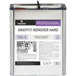 Pro-Brite: Граффити Ремовер Хард 3л для экспресс-чистки стен и полов после ремонта