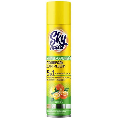 Чистящее средство: SKY MAX 300мл Цитрус полироль для мебели
