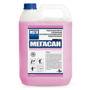 Мега: Мегасан 5л для очистки и дезинфекции сантехники
