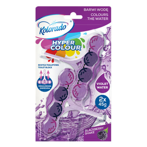 Блок туалетный Hyper Color Blackberry фиолетовый 45гр 2шт KOLORADO