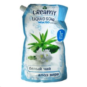 Жидкое мягкое крем-мыло «Белый чай и алоэ вера» 1250 мл Creamy