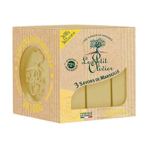 3 традиционных мыла Глицерин, Le Petit Olivier 3 traditional Marseille soaps Glycerin — изображение 2