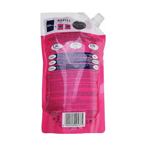 Жидкое антибактериальное мыло, Carex Strawberry Laces (Candy) (Refill) — изображение 2