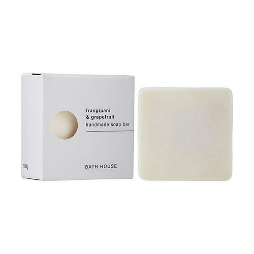 Парфюмированное мыло, Bath House Soap Bar Frangipani & Grapefruit — изображение 2