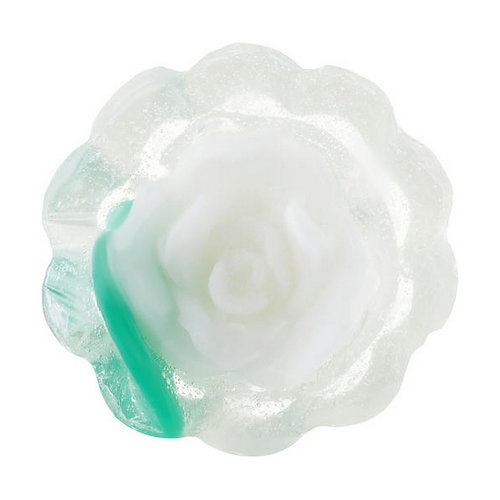 Глицериновое мыло "Роза", белая, Bulgarian Rose Soap