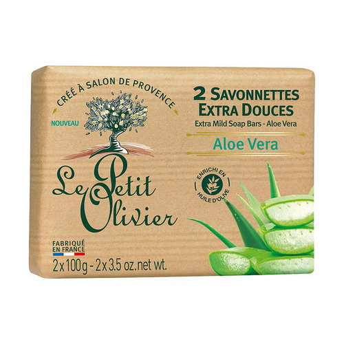 Мыло экстранежное с экстрактом алоэ вера, Le Petit Olivier Aloe Vera — изображение 2