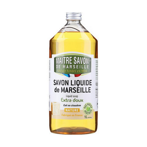 Жидкое марсельское мыло "Натуральное", Maitre Savon De Marseille Savon Liquide De Marseille Nature Liquid Soap — изображение 2