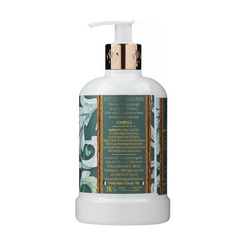 Натуральное жидкое мыло "Белый мускус и черная орхидея", Saponificio Artigianale Fiorentino White Musk and Black Orchid Luxury Liquid Soap — изображение 2
