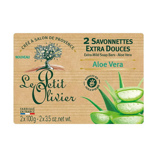 Мыло экстранежное с экстрактом алоэ вера, Le Petit Olivier Aloe Vera