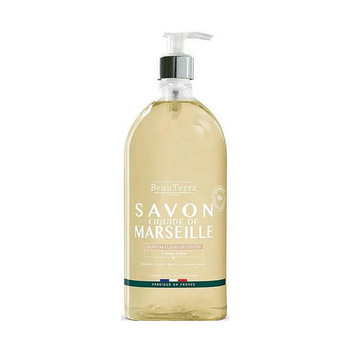 Мыло жидкое марсельское "Цветок хлопка", BeauTerra Marselle Liquid Soap Cotton Flower — изображение 2