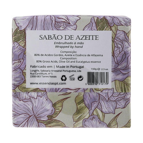 Мыло с оливковым маслом и экстрактом лаванды, сиреневые цветы, Essencias De Portugal Olive Oil Lavender Hand Soap — изображение 2