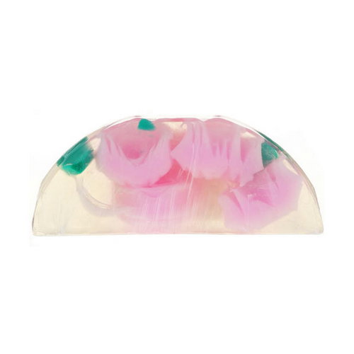 Натуральное глицериновое мыло "Роза", розовая, Bulgarian Rose Glycerin Soap Rose Fantasy