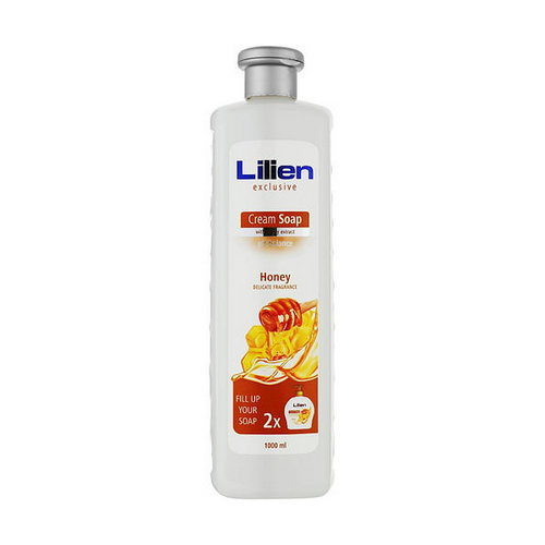 Жидкое крем-мыло "Мед и прополис", Lilien Honey & Propolis Cream Soap (сменный блок)