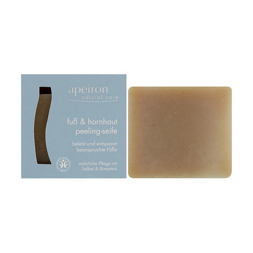 Скраб-мыло для ног, Apeiron Foot&Callus Exfoliating Soap — изображение 2