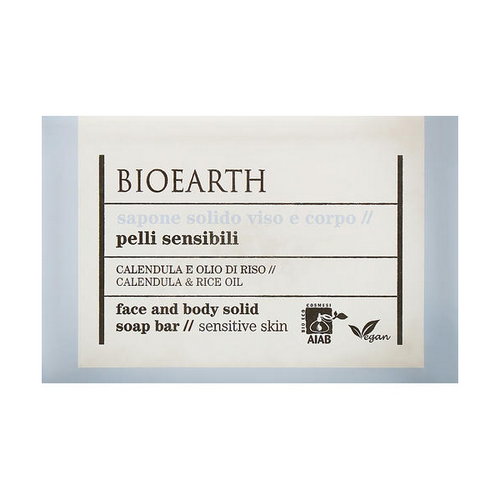 Мыло для тела "Календула и рисовое масло", Bioearth Calendula&Rice Oil Face&Body Soap