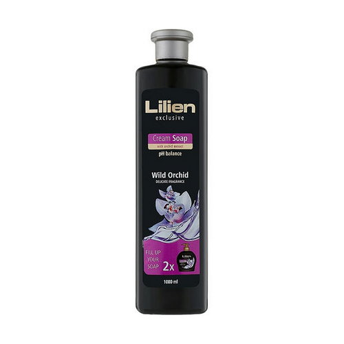 Жидкое крем-мыло "Дикая орхидея", Lilien Wild Orchid Cream Soap (сменный блок)